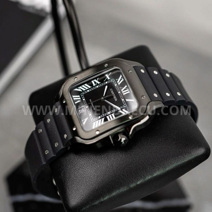 CARTIER SANTOS 100 | ALL BLACK MATE