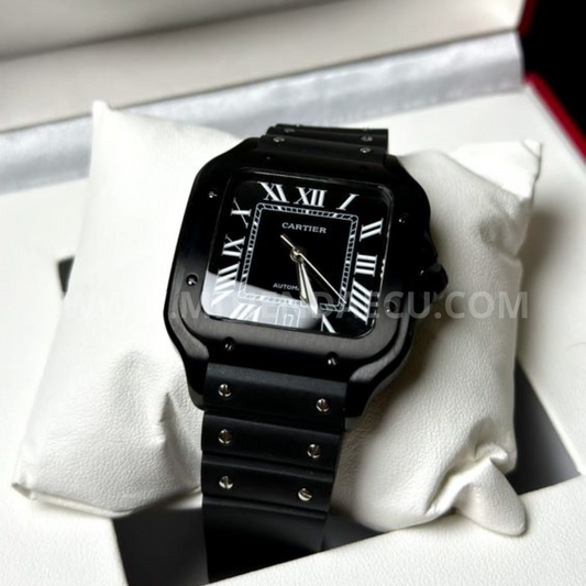 CARTIER SANTOS 100 | ALL BLACK MATE